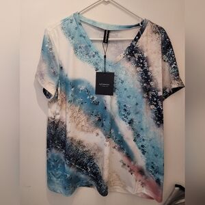 Just Fashion Now Colorful T-Shirt. NWT. Size  XL